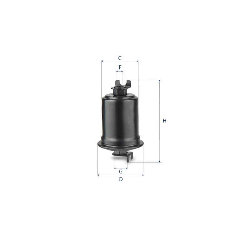 Filtre à carburant (Filtre à gasoil) UFI Filters ref. 31.547.00