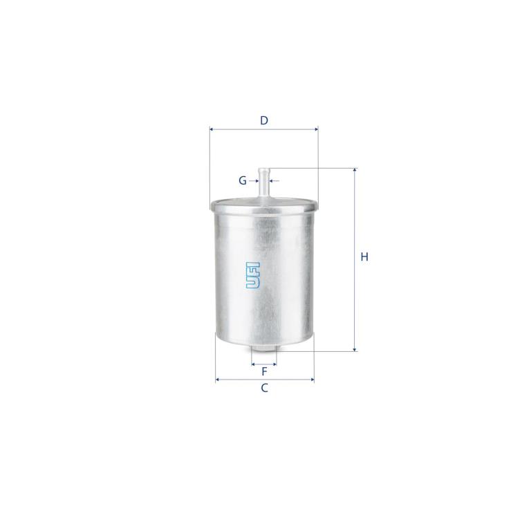 Filtre à carburant (Filtre à gasoil) UFI Filters ref. 31.570.00