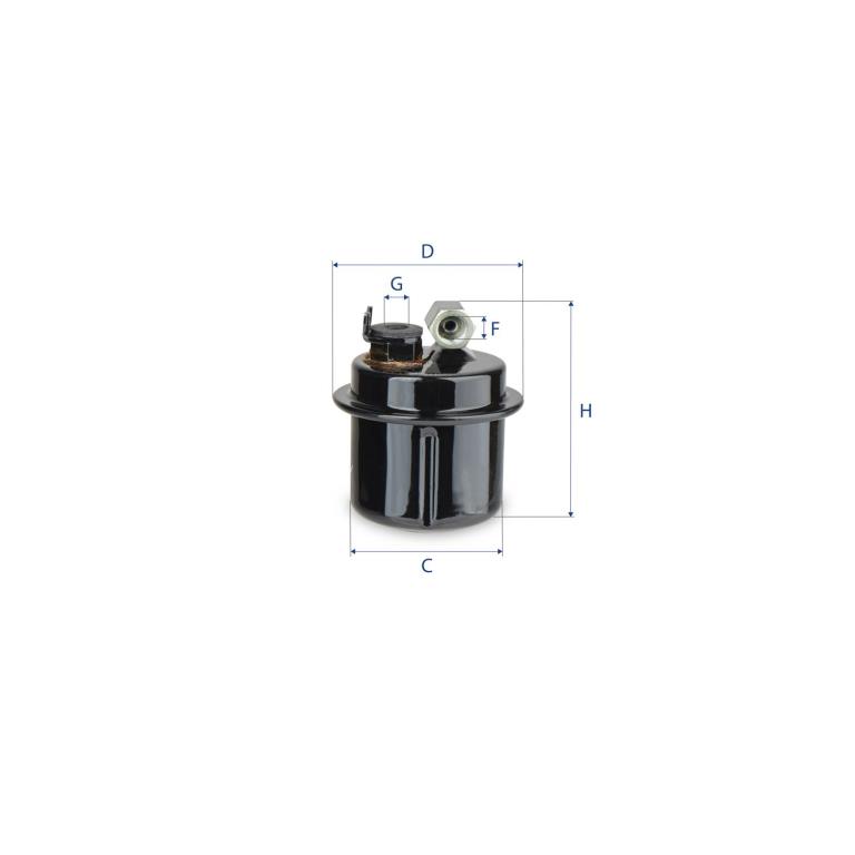 Filtre à carburant (Filtre à gasoil) UFI Filters ref. 31.618.00