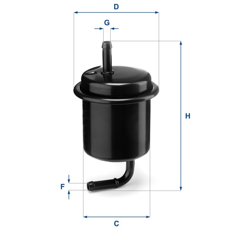 Filtre à carburant (Filtre à gasoil) UFI Filters ref. 31.801.00