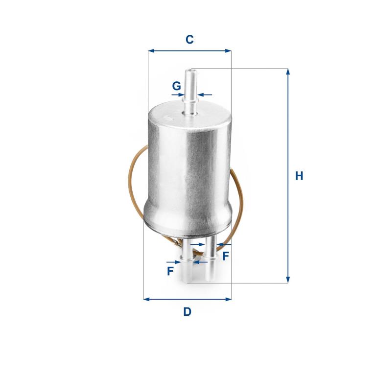 Filtre à carburant (Filtre à gasoil) UFI Filters ref. 31.853.00