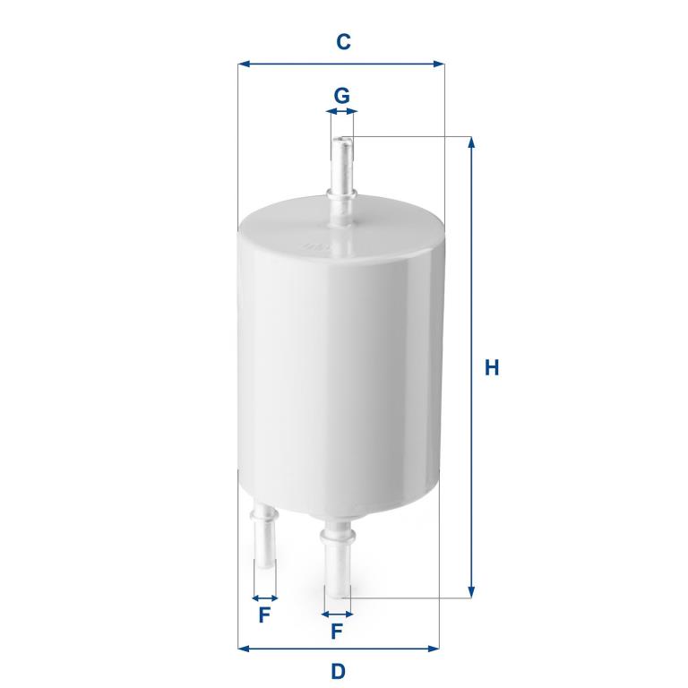 Filtre à carburant (Filtre à gasoil) UFI Filters ref. 31.854.00
