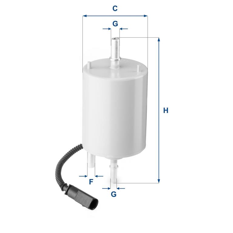 Filtre à carburant (Filtre à gasoil) UFI Filters ref. 31.861.00