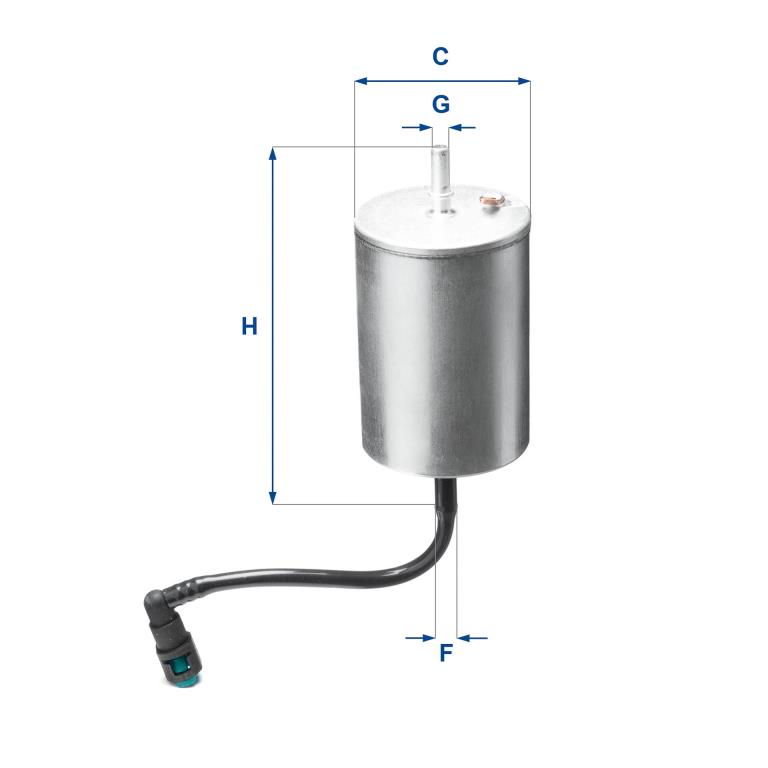 Filtre à carburant (Filtre à gasoil) UFI Filters ref. 31.A06.00