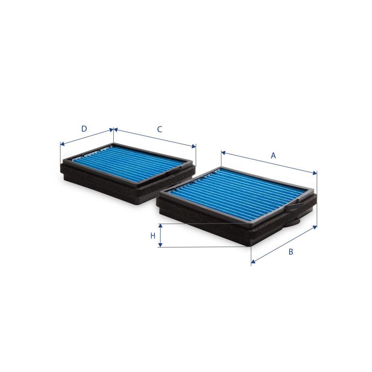 Filtre d'habitacle (Filtre à pollen) UFI Filters ref. 34.130.00