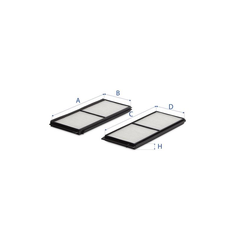 Filtre d'habitacle (Filtre à pollen) UFI Filters ref. 53.219.00
