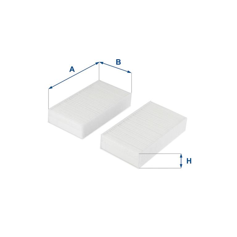 Filtre d'habitacle (Filtre à pollen) UFI Filters ref. 53.253.00