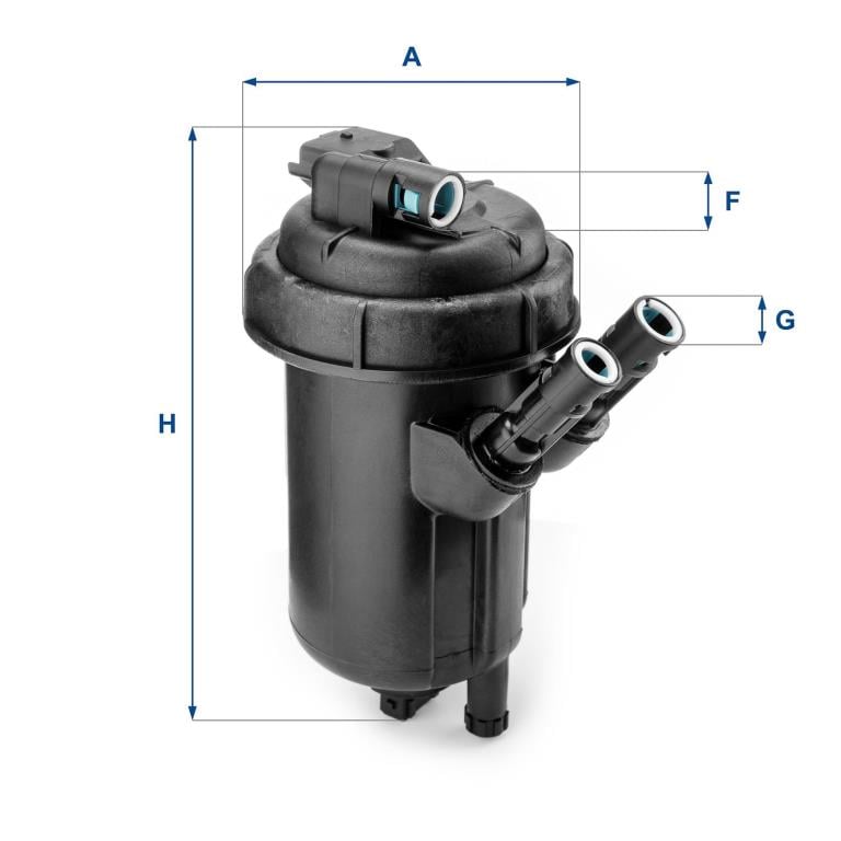 Filtre à carburant (Filtre à gasoil) UFI Filters ref. 55.114.00