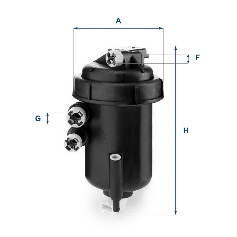Filtre à carburant (Filtre à gasoil) UFI Filters ref. 55.127.00