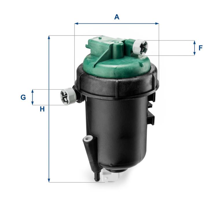 Filtre à carburant (Filtre à gasoil) UFI Filters ref. 55.145.00