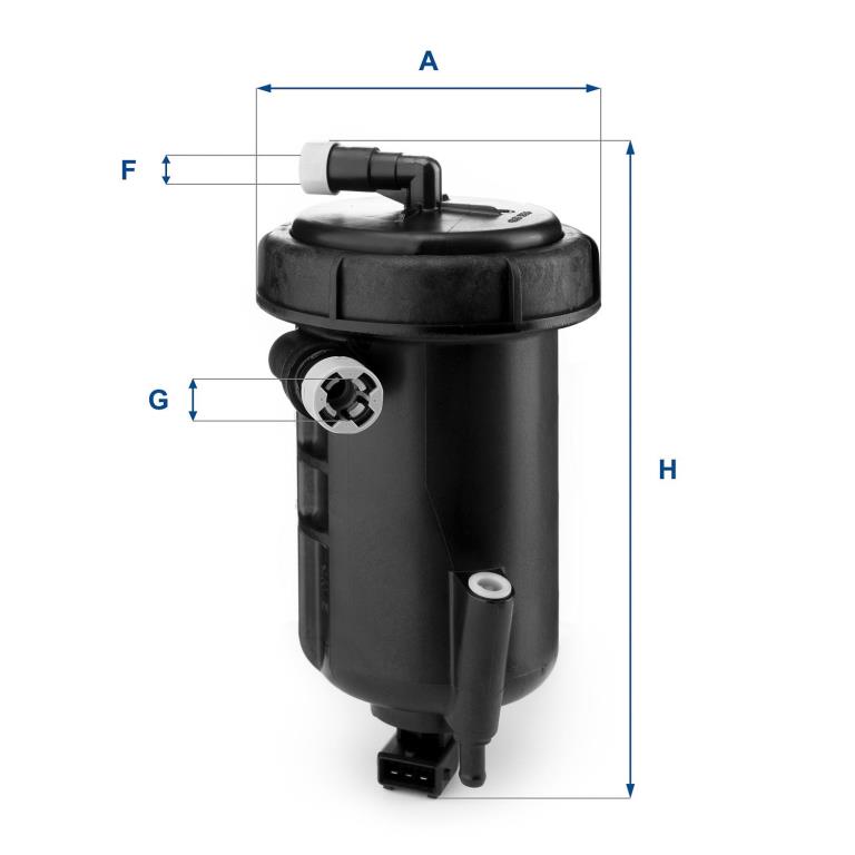 Filtre à carburant (Filtre à gasoil) UFI Filters ref. 55.147.00