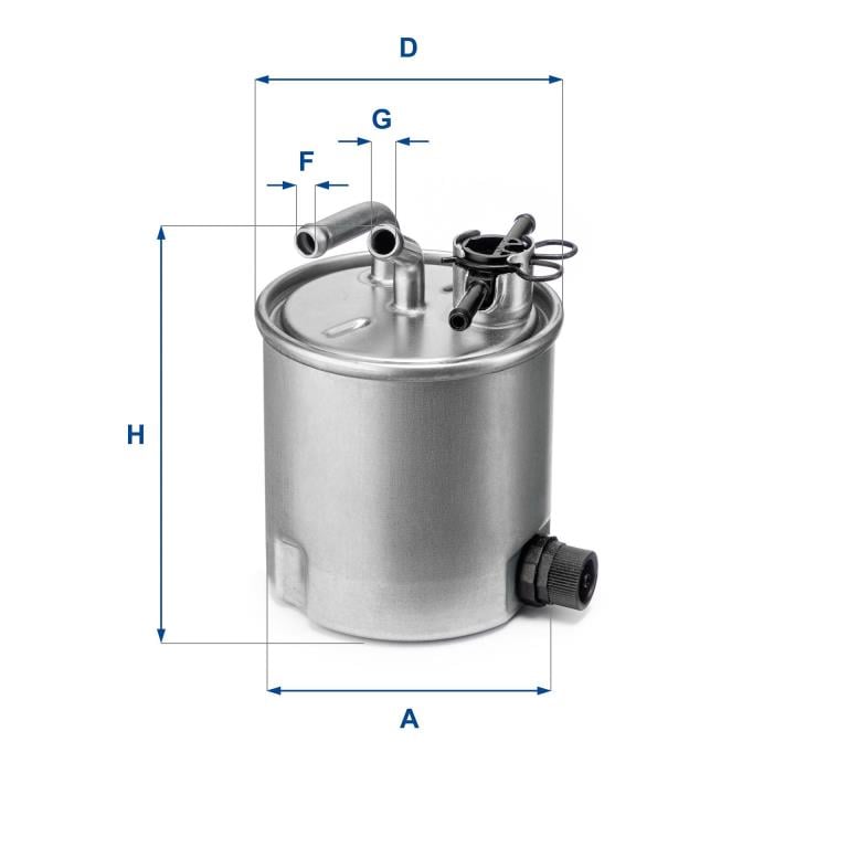 Filtre à carburant (Filtre à gasoil) UFI Filters ref. 55.394.00