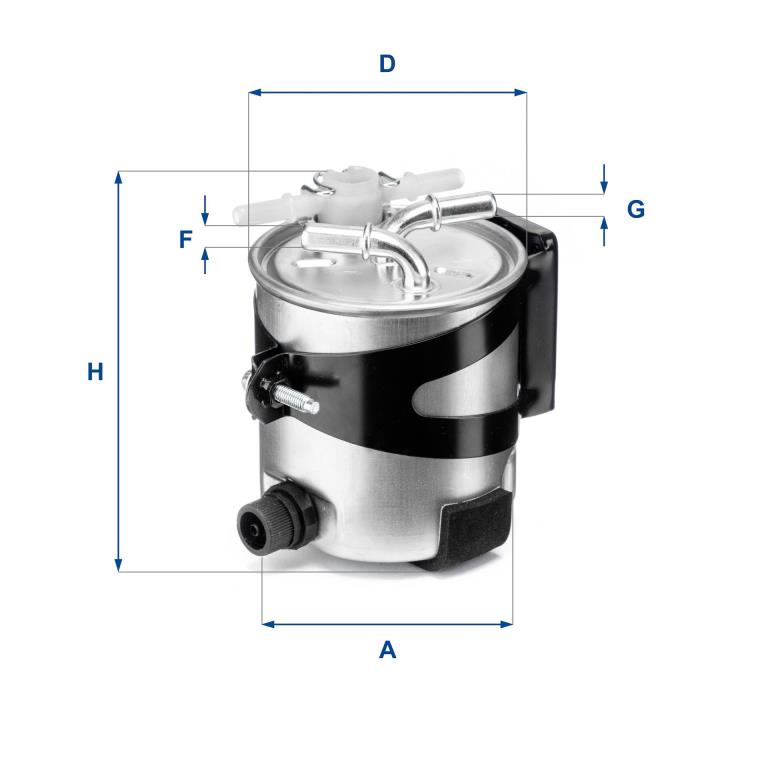 Filtre à carburant (Filtre à gasoil) UFI Filters 55.418.00