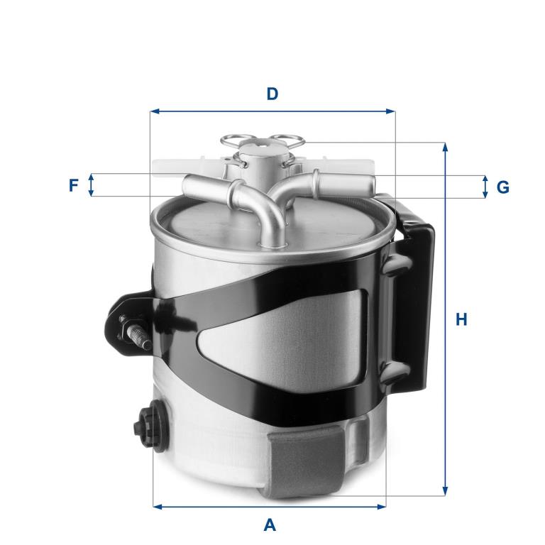 Filtre à carburant (Filtre à gasoil) UFI Filters ref. 55.430.00