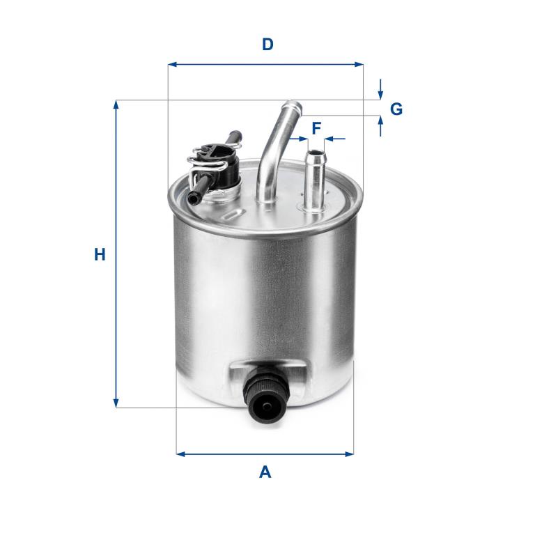 Filtre à carburant (Filtre à gasoil) UFI Filters ref. 55.582.00