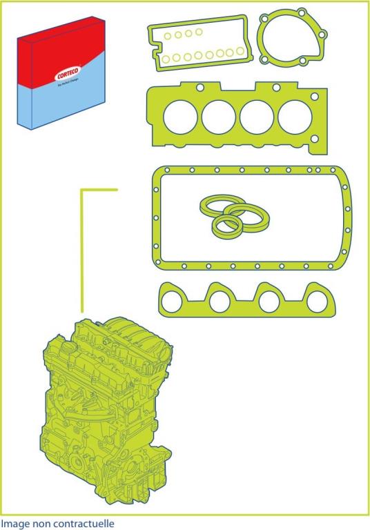 Pochette de joints moteur (Pochette de complète) CORTECO ref. 430060P