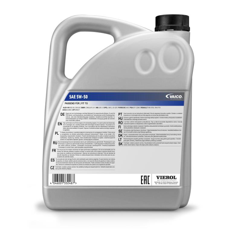 Aceite de motor (Aceite motor) VAICO Green Mobility Parts - ref. V60-0062