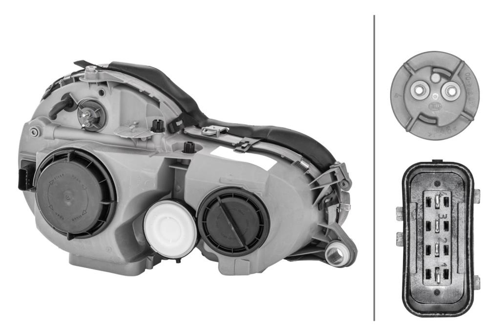 Phare avant (Projecteur principal) HELLA ref. 1D9 007 970-031