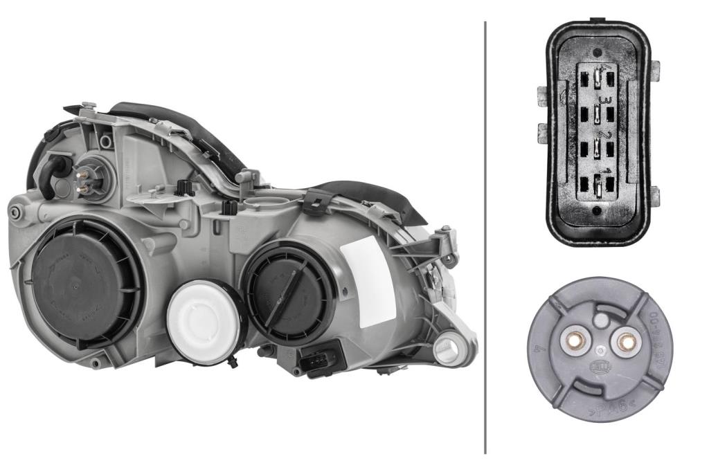 Farol principal HELLA 1D9 007 450-131