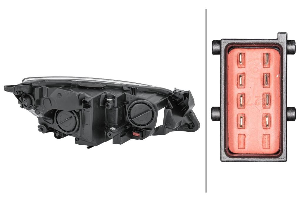 Phare avant (Projecteur principal) HELLA ref. 1EG 010 011-371