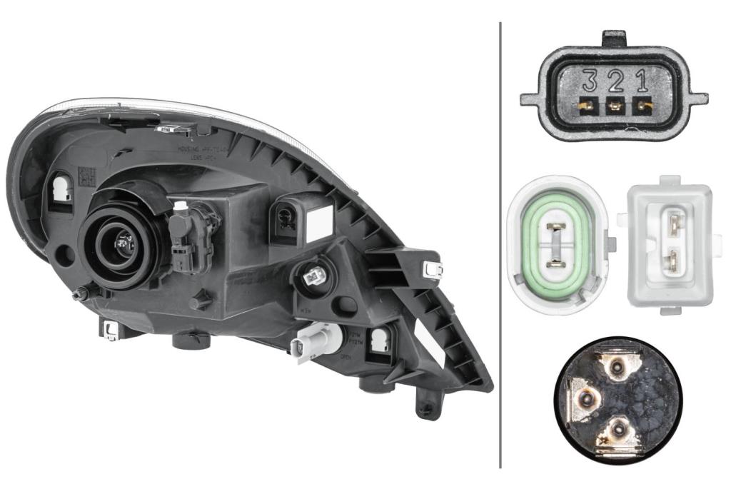 Phare avant (Projecteur principal) HELLA ref. 1EH 354 541-011