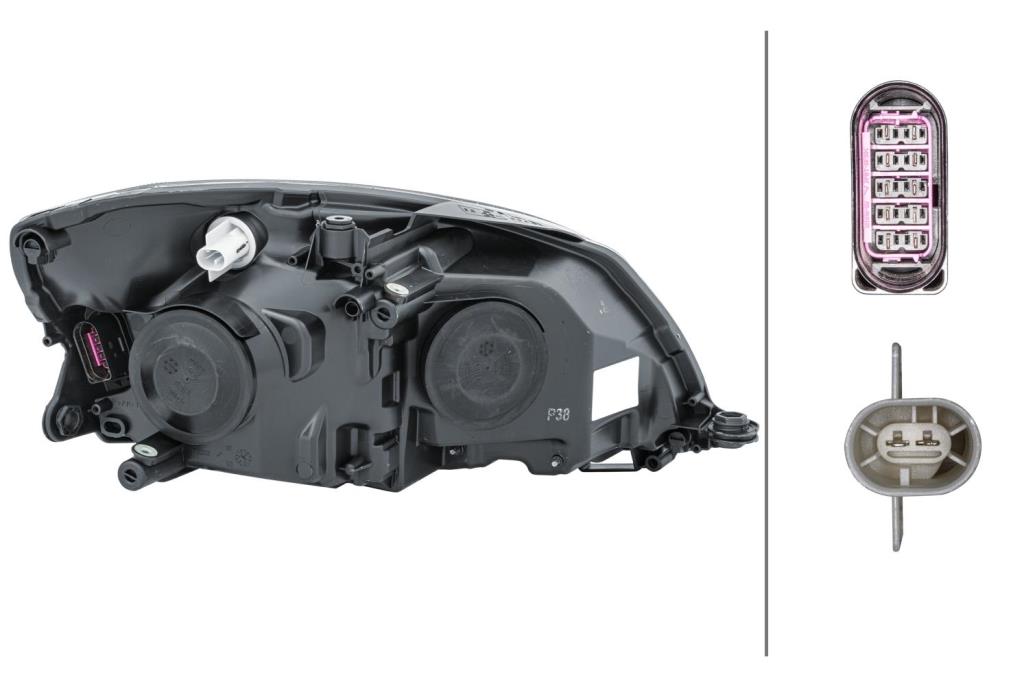 Faro principal HELLA ref. 1ZL 010 417-411