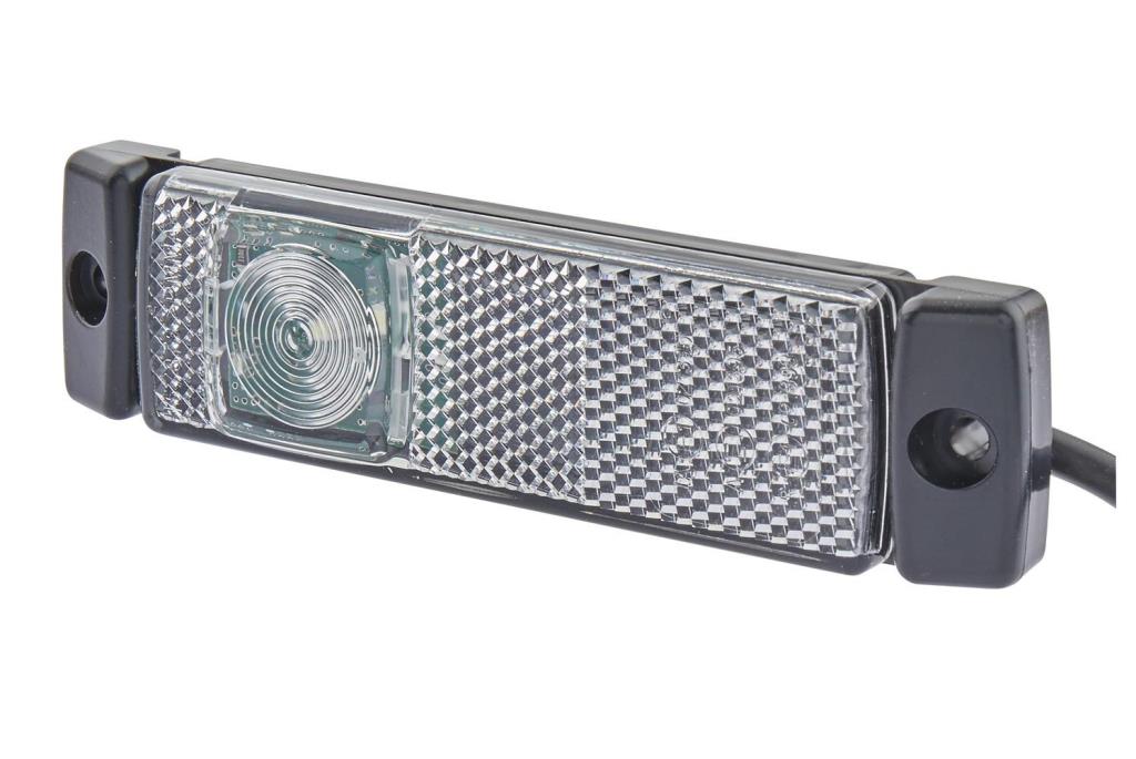 HELLA Feu De Position LED 12V - 2 Fonctions (position/réfléchissant), 1 LED, Homologué ECE, Pour Montage Avant