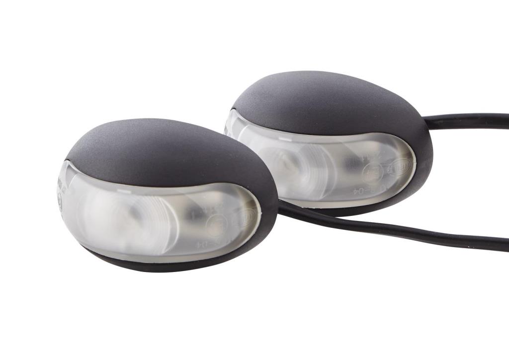 Feu De Position LED HELLA 2PF 959 570-212 - 12/24V, Câble 5 Mètres, Homologué E24, Pour Véhicules Utilitaires