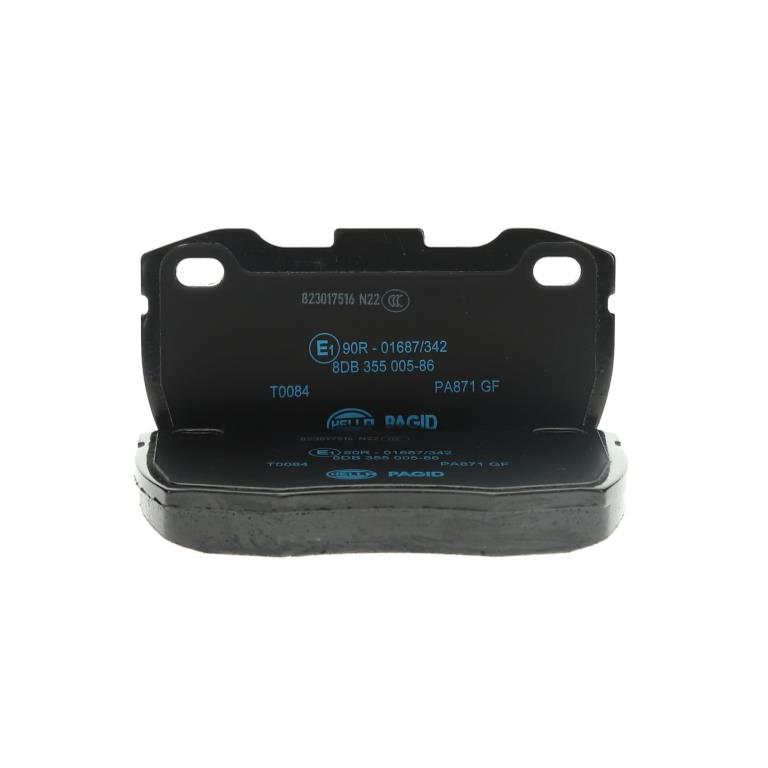 Jeu de 4 plaquettes de frein HELLA ref. 8DB 355 005-861