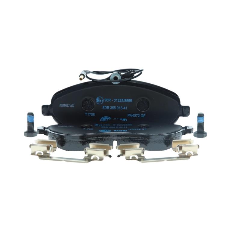 Jeu de 4 plaquettes de frein HELLA ref. 8DB 355 013-411