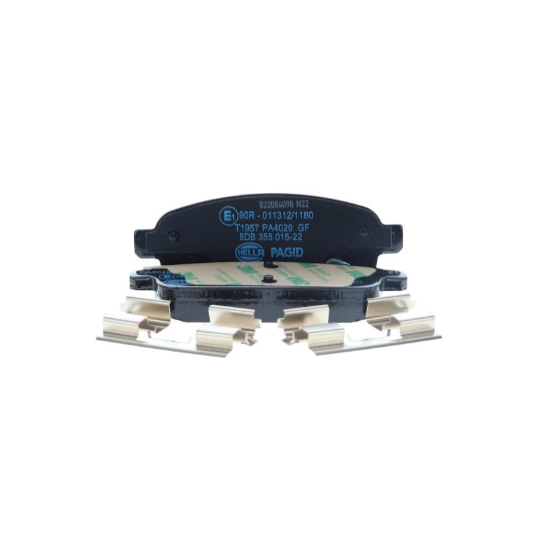 Jeu de 4 plaquettes de frein HELLA ref. 8DB 355 015-221