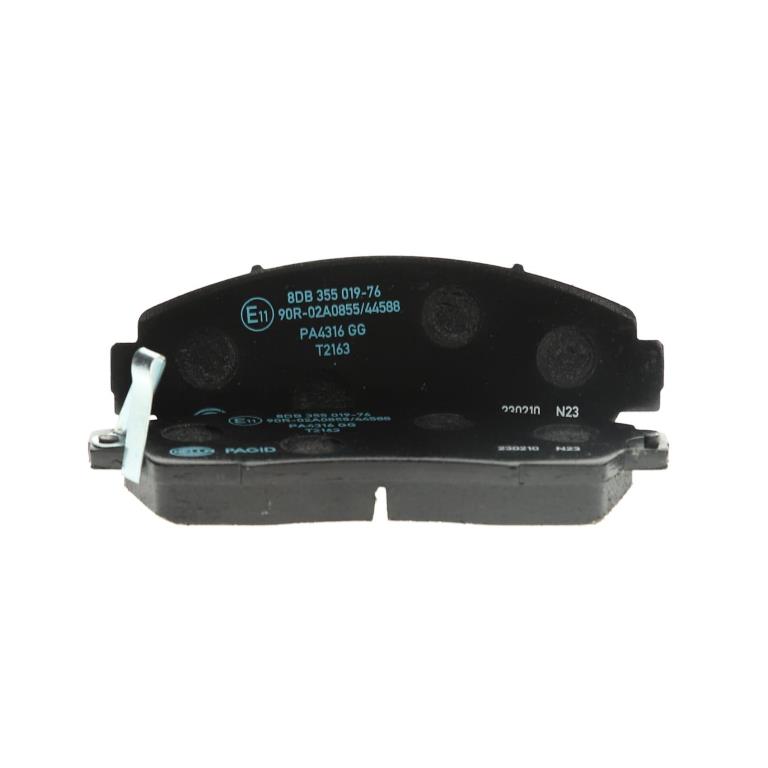 Jeu de 4 plaquettes de frein HELLA ref. 8DB 355 019-761