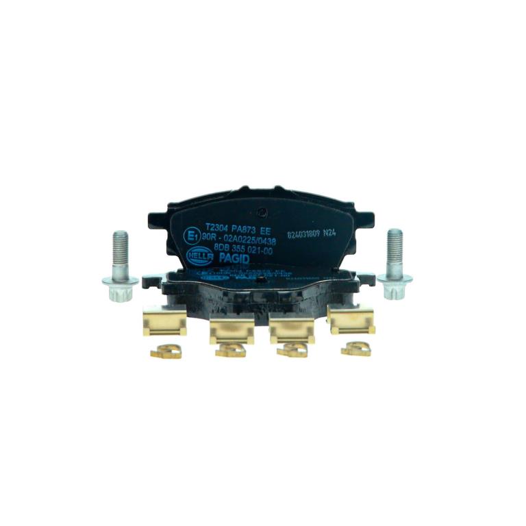 Jeu de 4 plaquettes de frein HELLA ref. 8DB 355 021-001