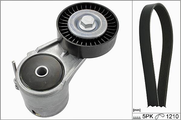 Kit de courroie d'accessoire (Courroie d’alternateur) Schaeffler INA ref. 529 0008 10