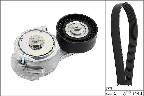 Kit de courroie d'accessoire (Courroie d’alternateur) Schaeffler INA ref. 529 0013 10