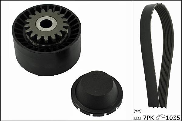 Kit de courroie d'accessoire (Courroie d’alternateur) Schaeffler INA ref. 529 0016 10