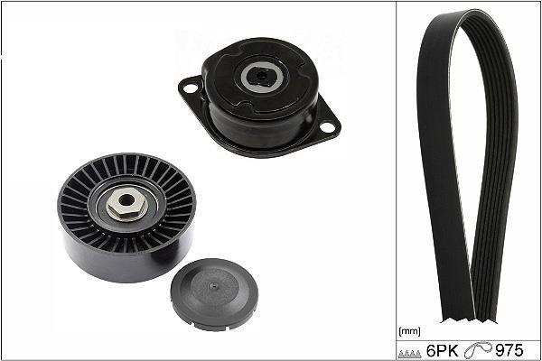 Kit de courroie d'accessoire (Courroie d’alternateur) Schaeffler INA ref. 529 0089 10