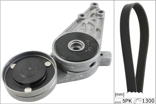 Kit de courroie d'accessoire (Courroie d’alternateur) Schaeffler INA ref. 529 0096 10