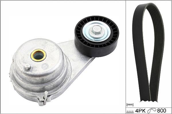 Kit de courroie d'accessoire (Courroie d’alternateur) Schaeffler INA ref. 529 0147 10
