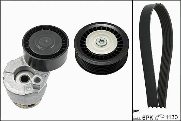 Kit de courroie d'accessoire (Courroie d’alternateur) Schaeffler INA ref. 529 0165 10