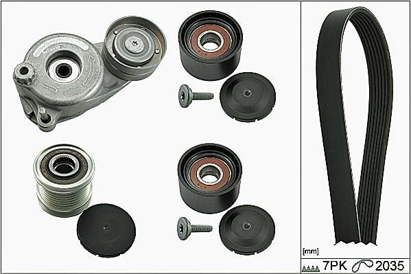 Kit de courroie d'accessoire Schaeffler INA ref. 529 0050 20