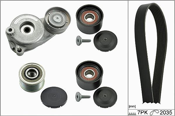 Kit de courroie d'accessoire Schaeffler INA ref. 529 0050 21