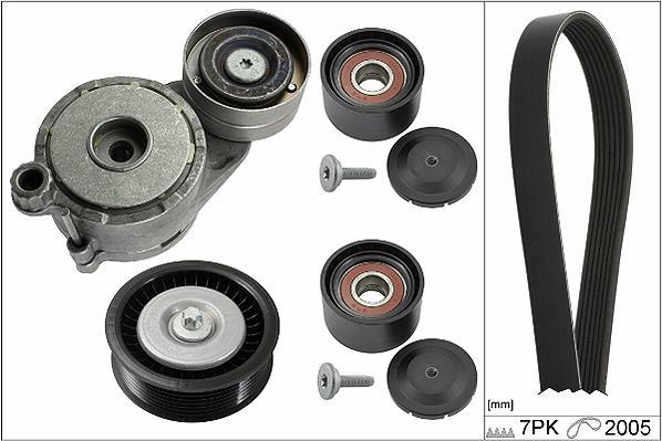 Kit de courroie d'accessoire (Courroie d’alternateur) Schaeffler INA ref. 529 0171 10