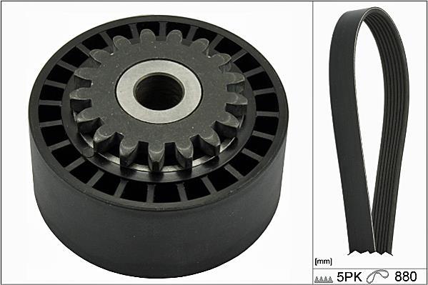 Kit de courroie d'accessoire (Courroie d’alternateur) Schaeffler INA ref. 529 0172 10