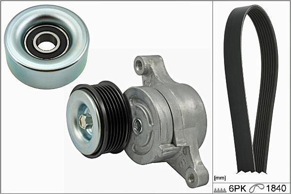 Kit de courroie d'accessoire Schaeffler INA ref. 529 0175 10
