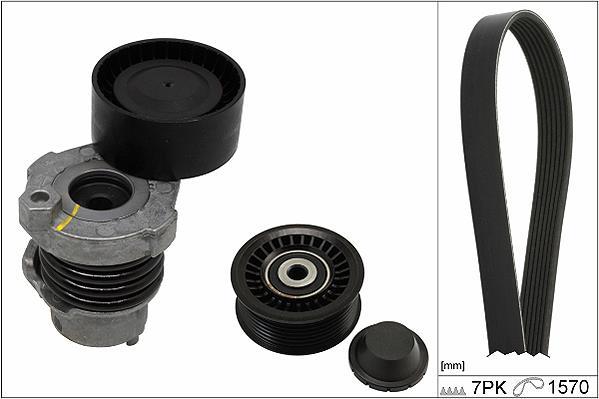 Kit de courroie d'accessoire (Courroie d’alternateur) Schaeffler INA ref. 529 0187 10