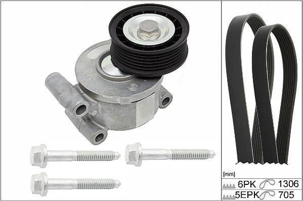 Kit de courroie d'accessoire Schaeffler INA ref. 529 0192 10