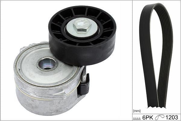 Kit de courroie d'accessoire (Courroie d’alternateur) Schaeffler INA ref. 529 0226 10