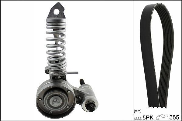 Kit de courroie d'accessoire Schaeffler INA ref. 529 0297 10