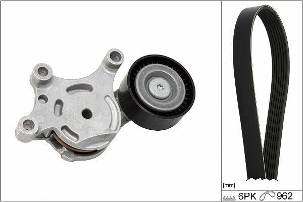 Kit de courroie d'accessoire (Courroie d’alternateur) Schaeffler INA ref. 529 0298 10